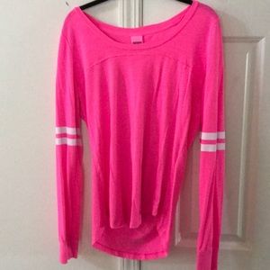 Pink Victoria’s Secret Baseball Tee